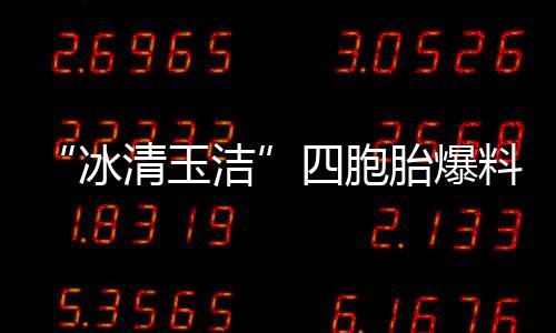 目组清玉四胞手翻冰被选白眼 喊话节胎爆洁料曾